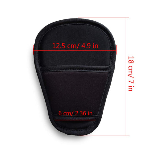 SeedFuture Baby Stroller Seatbelt Crotch Cushion Black 2 Piece, Universal Pram Belt Pads for Newborns Infants Kids, Pushchair Seat Belt Crotch Cov...