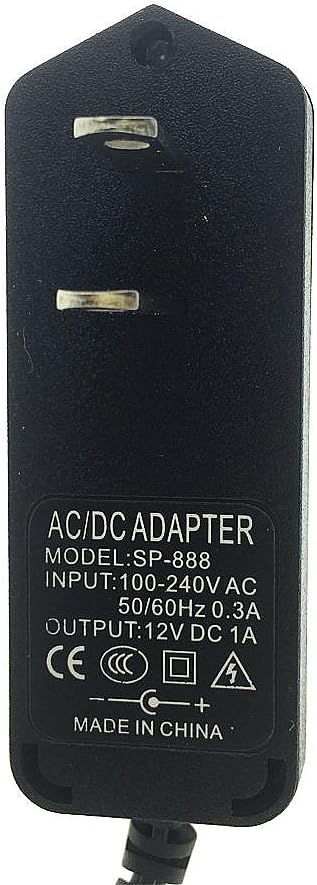 12V AC/DC Power Adapter 5.5mm x 2.1mm Plug 1A(1000MA) UL Listed Power Supply...