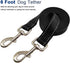 6Foot Tie Out Nylon Dog Leash, Heavy Duty 1" Wide Reflective Thick Lead for Medium Large Dogs Indoor Outdoor Front Yard Camping Black...