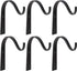 Mkono 6 Pack Iron Wall Hooks for Hanging Plant Lanterns, Plant Hanger Fence Metal Bracket for Bird Feeders, Wind Chimes, Mason Jar Sconces, Light ...