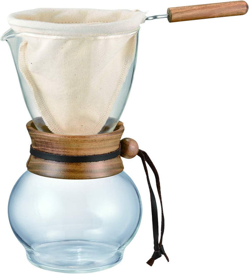 Hario Woodneck Drip Pot, 480ml, Acacia Wood...