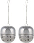Metal Cool Japanese Tea Infuser - Pack of 2 - Large Stainless Steel Loose Tea Steeper for Kettle - Chinese Tea Cage Balls Dishwasher Safe...
