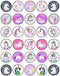 30 x Cupcake Toppers Themed of Unicorn Original Series Collection - Edible Cake Decorations | Uncut on Wafer Sheet...
