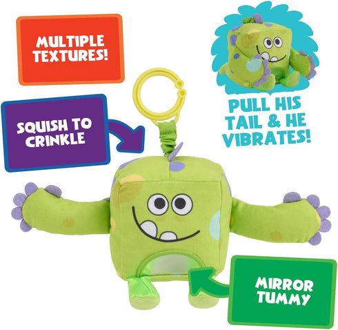 Super Simple WowWee Sensory Plush Monsters Hugo (Green) with 5+ Sensory Features (Ages 0+)...