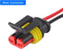 10 Pack 2 Pin Wire Connector 16 AWG Waterproof Automotive Electrical Connectors Deutsch Connector Male and Female Wire Connectors for Car Truck Bo...