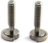 HJ Garden 2pcs 1/4-20 Thread D-Ring Stainless Steel Camera Fixing Screws for Camera Tripod Monopod QR Plate,D Shaft Quick Release Plate Mounting S...