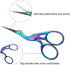 Weabetfu 3.6-inch Small Sewing Scissors with Leather Scissors Cover,Stainless Steel Craft Scissors DIY Tools,Dressmaker Shears Scissors for Embroi...