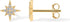 PAVOI 14K Gold Plated Cubic Zirconia Star Stud Earrings for Women | Gold Starburst Earring Pair...