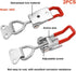 smseace 2 Pack Adjustable Toggle Clamp, 180Kg 400Lbs Holding Capacity Dedicated Button Clamp 4002, Quick Release Pull Latch?With Stainless Steel S...
