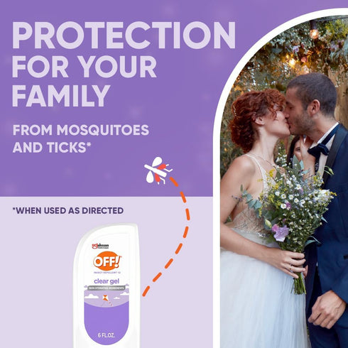 OFF! Clean Feel Insect Repellent Clear Gel with 20% Picaridin, Bug Repellent with Long Lasting Protection from Mosquitoes, Hydrating, 6 oz...