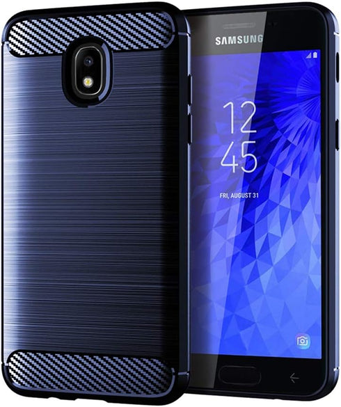 Phone case for Samsung Galaxy J7 Star J7 Refine J7 2018 J7V V 2nd Gen J737V with Tempered Glass Screen Protector Slim Thin Accessories Protective ...