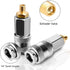 1Pack Tire Inflator Electric Portable Air Compressor Adapter,Schrader Valve to 3 in 1 Quick Connector Coupler, Covert Your Air Pump to Pneumatic T...