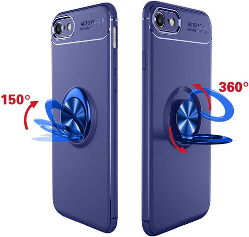 Asuwish Phone Case for iPhone 6plus 6splus 6/6s Plus with Tempered Glass Screen Protector Cover and Ring Holder Kickstand Cell Accessories iPhone6...