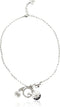 GUESS "Basic" Silver Pave G Linear Y-Shaped Necklace, 16" + 2" Extender...