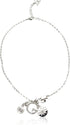 GUESS "Basic" Silver Pave G Linear Y-Shaped Necklace, 16" + 2" Extender...