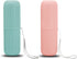 Toothbrush Cup Portable Toothbrush Holder Multifunction Travel Cup Organizer Toothbrush Case and Carrier for Bathroom School Business Trip 2Pack(P...