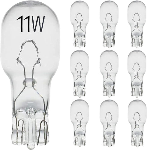 Landscape Low Voltage - 12 Volt 11W - T5 Wedge Bulbs - Compatible with Malibu Lights - Garden - Deck Light Bulbs - Yard Bulbs - 10 Pack (Clear)...