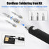 Cordless Soldering Iron Kit, USB Portable Wireless Soldering Iron, 3 Temperature Adjustment Rechargeable Soldering Iron for Home Appliance Repair,...