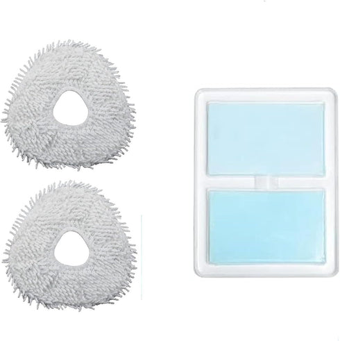 Replacement Parts - Replenishment Kit Compatible with Narwal T10 Robtic Vacuum Cleaner Robot, Microfiber Mop Pads, 60 Detergent Sheets (62, White)...