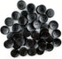 50 Pcs Classic Wooden Buttons, 1-Inch (25mm) Diameter - Black,Convex,2 Holes,for Sewing Projects...