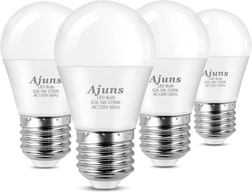 LED Bulb 3W Equivalent 25 Watt Light Bulbs?120V Ceiling Fan Light Bulbs Table Lamp Bulb Warm White 2700K LED Energy Saving Bulb E26 Base, Suitable...
