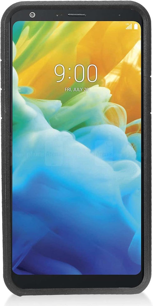 Z-GEN - for LG Stylo 5 (2019), Stylo 5X, Stylo5+ Plus, LM-Q720, LM-L722DL - Hybrid Image Phone Case + Tempered Glass Screen Protector - AD1 White ...