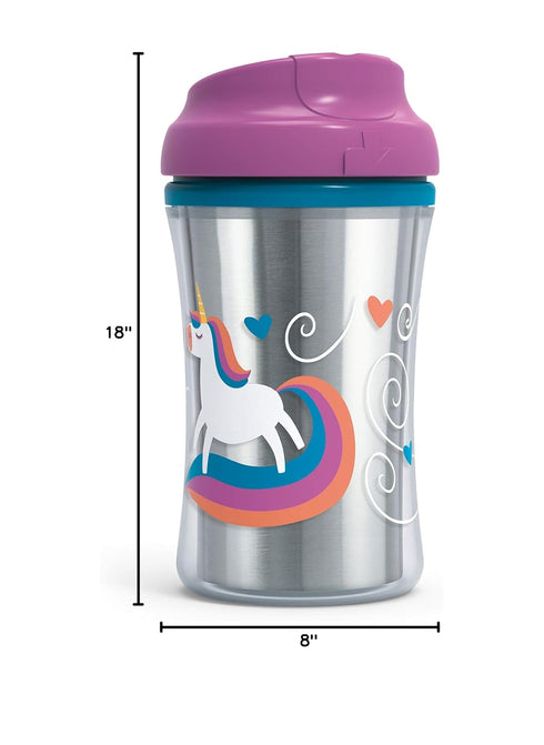 First Essentials by NUK Seal Zone Insulated Cup-Like Rim Sippy Cup, 9 oz, 2 Count (Pack of 1)...
