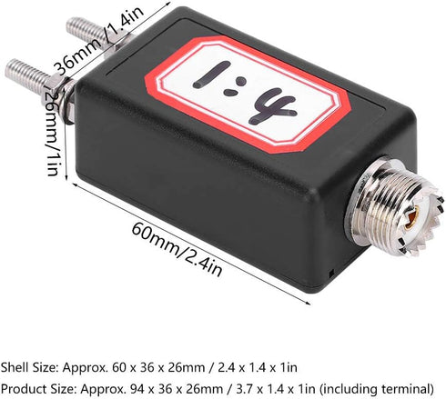 Mini Balun, 1:4 Mini Balun Mini Balun Strong Audio Equipment, Furniture Industrial Accessories, High Safety Factor Mini Balun for Outdoor use QRP ...