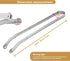 BBQ Sausage Cooking Rotating Tongs, Tongs for Grilling, Tongs for Cooking, Flip Bacon Steak Meat Sausage Vegetables BBQ Tongs, Cooking Tongs Stain...