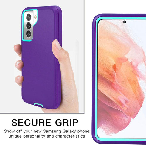 AICase for Galaxy S21 Plus Case with Screen Protector, Heavy Duty Drop Protection Full Body Rugged Shockproof/Dust Proof 3-Layer Military Grade To...