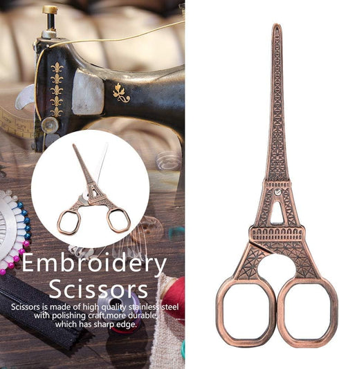 Eiffel Tower Shape Sewing Shears, Stainless Steel Scissors, DIY Fashionable Eiffel Tower Shape Sewing Shears Art Work Dresser Embroidery Tool Scis...