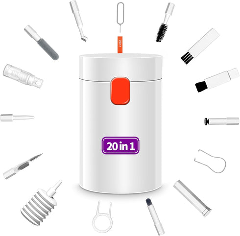 20-in-1 Cleaning Kit for Airpod Earbud, Cleaner Kit for MacBook Laptop Keyboard, Electronic Penlar Cleaning Kit Compatible with Computer PC Cell P...