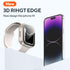 2 Pack 2 in 1 Waterproof Case for Apple watch Series SE SE2 6 5 4 40mm, Straight Edge PC Front & Back Bumper with Tempered Glass Screen Protector ...
