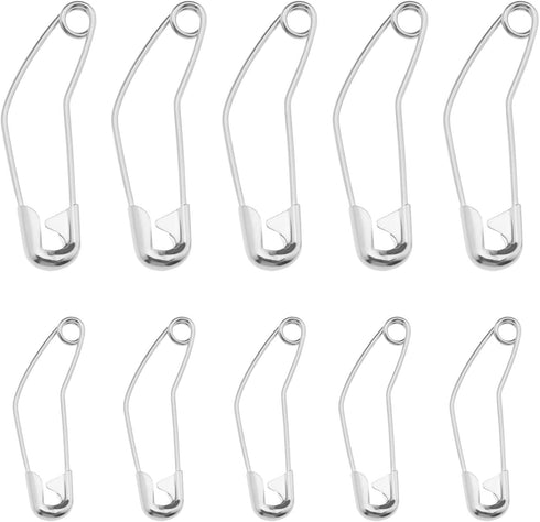 Create idea 200Pcs Curved Safety Pins Curved Security Pins Quilting Basting Pins Curved Basting Pins Office Accessories for Crafting Quilting Sewi...