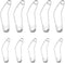 Create idea 200Pcs Curved Safety Pins Curved Security Pins Quilting Basting Pins Curved Basting Pins Office Accessories for Crafting Quilting Sewi...