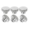 uxcell Knurled Thumb Nuts, 6Pcs M3 x D11mm x H7mm Stainless Steel Round Knobs Fasteners Blind Hole Hand Screw Nut Silver for 3D Printer Parts, Mac...