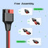 4.9FT Car Cigarette Lighter Plug to Anderson Extension Cable, Built-in Resettable Fuse, for Portable Power Station Solar Generator with Anderson C...