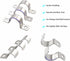 4 Inch Pipe Strap 304 Stainless Steel Conduit Strap 2 Hole Heavy Duty Strap Clamp for Tube Pipe or Wire Cord Installation(102mm 5pcs)...