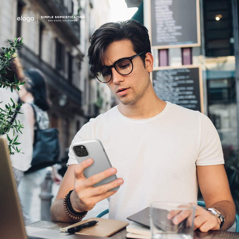 elago Magnetic Case for iPhone 12 Pro Max Case MagSafe 6.7 inch - Easy to Hold, Soft Grip Silicone, Built-in Magnets, Compatible with All MagSafe ...