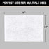 H.VERSAILTEX Pure White Bath Mat Bathroom Rug Bath Rugs for Bathroom Non Slip Bath Mats Extra Thick Chenille Rug 17" x 24" Absorbent Soft Shaggy W...