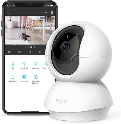 TP-Link Tapo Pan/Tilt Security Camera for Baby Monitor, Pet Camera w/Motion Detection, 1080P, 2-Way Audio, Night Vision, Cloud & SD Card Storage, ...