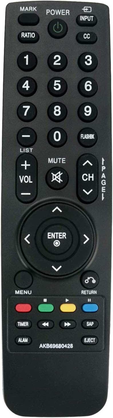 Replace Remote AKB69680428 Compatible with 32LH250H 37LH265H 32LH255H 32LH240H 37LH250H 37LH255H 37LH260H LG LED LCD Smart TV...