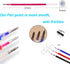 Heat Erasable Fabric Marking Pens with 28 Refills for Tailors Sewing, and Quilting Dressmaking, 4 Colors Heat Erase Pens for Fabrics....