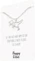 Happy Kisses Dinosaur T-Rex Necklace - Perfect T Rex Dinosaur Gift for Women and Girls – Heartfelt Trex Message Card Included...