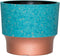 The HC Companies 7 Inch Sprite Round Planter - Small Plastic Plant Pot with Drainage for Indoor Outdoor Plants, Turquoise...