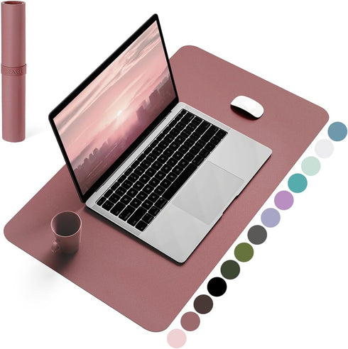 Non-Slip Desk Pad,Mouse Pad,Waterproof PVC Leather Desk Table Protector,Ultra Thin Large Desk Blotter, Easy Clean Laptop Desk Writing Mat for Offi...
