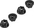 Metal RC 12mm Wheel Hex Hub Extension Combiner Compatible with 1.9/2.2inch Wheel Rim Axial SCX10 Traxxas TRX4 D90 1/10 RC Crawler (12mm, Black)...