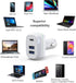 USB C Car Charger, 60W 3 Port Fast Charge Car Charger with USB C PD3.0 & Dual USB-A, for 12/12 Pro Max/12 Mini/11/11 Pro Max/XR/X/8/7, Galaxy S10/...