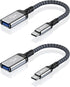 2-Pack USB 3.0 to USB C Male Adapter, Type-C Male to USB Female, USB C Male to USB A Female Compatible with iPhone 15 Pro/Max, MacBook Pro Air 202...