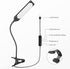 Desk Lamp Clip on LED Desk Lamp 3 Color Modes 14 Brightness Dimmable Table Lamp Metal Clip 360° Adjustable Gooseneck Portable Reading Lamp for Hom...